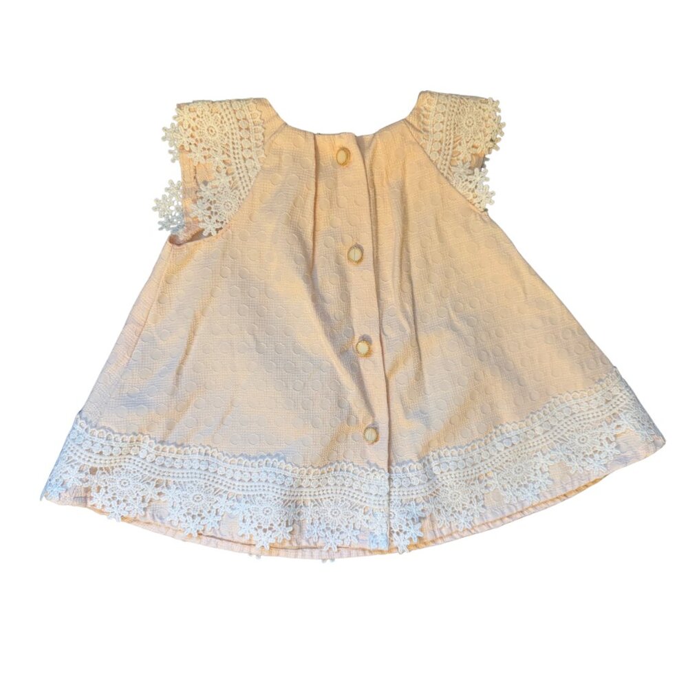 Catherine Malandrino Mini Baby Dress | Ivory Lace | 3-6 Months - Picture 2 of 4